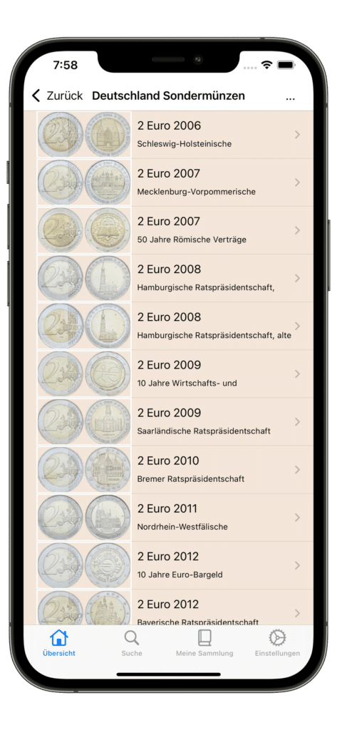 Münzen Datenbank Screenshot 6
